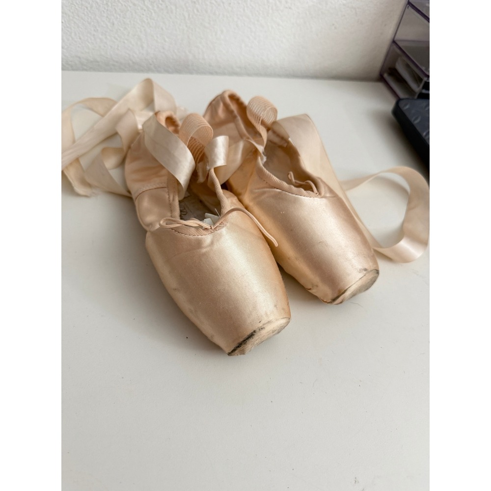 Grishko 2007 Pro Flex Pointe Shoes Peach Satin Ballet Dance Size 5.5 XX Russia